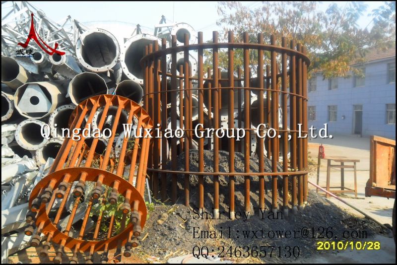 Substation Structure Foundation with Galvanized Steel