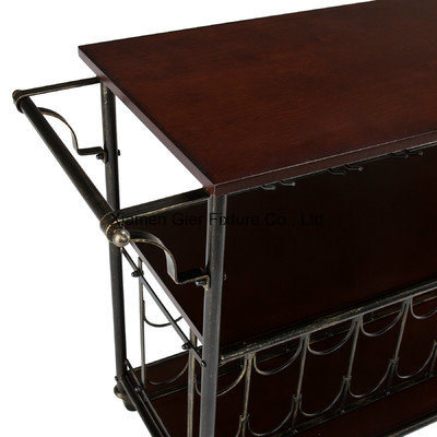 Dalton Kitchen Cart with Wine Rack with CE (G-KC09)