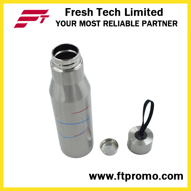 2017 New Flip Lid Stainless Steel Sports Bottle with Your Logo