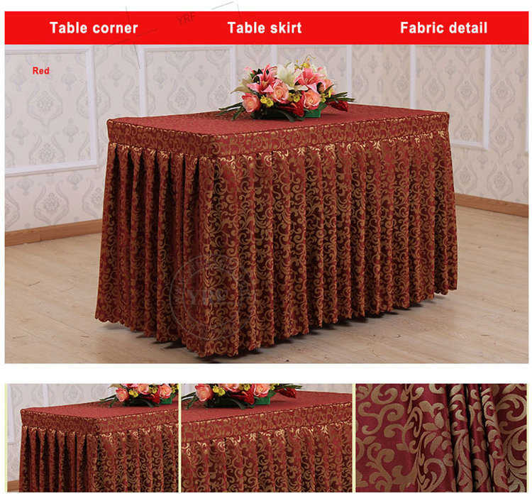 Yrf 3 Star Hotel Jacquard Table Skirt