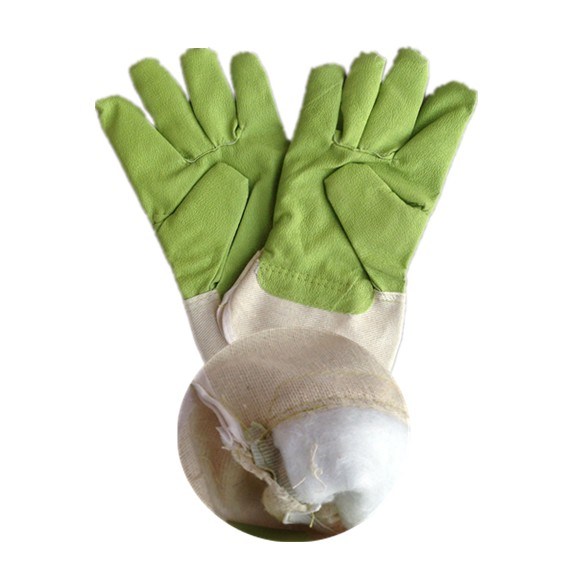 Green PVC Impregnated Vinyl Impregnated Full Palm Glove-2805