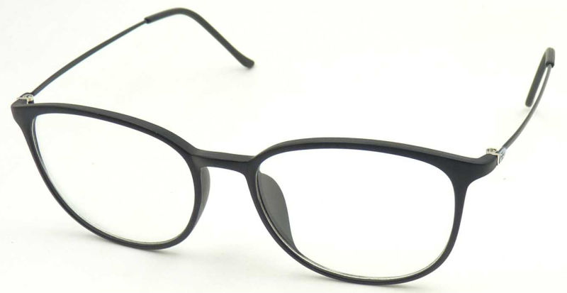 R17027 Big Frame Glasses, Metal Temple Reading Glasses