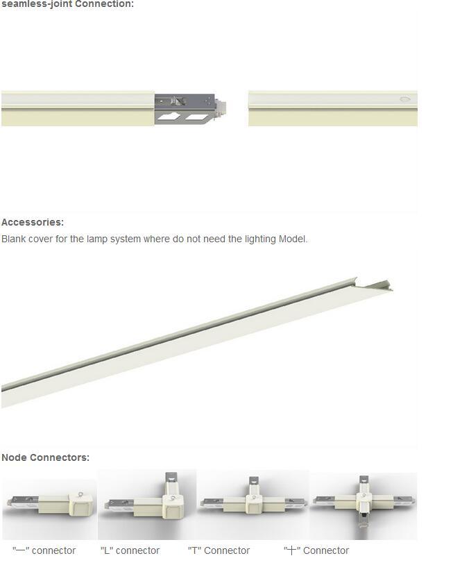 1.2m LED Linear Suspended Light Chandelier for Supermarket Warehouse Lighting