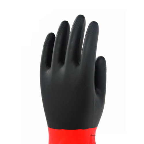 Black & Red Color Industrial Gloves