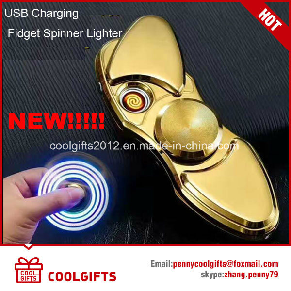 2017 Metal Electronic USB Charged Key Chain Cigarette Lighter