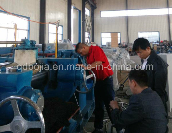 Two Roll Open Rubber Mixing Mill Machine 1000mm Length Xk-400