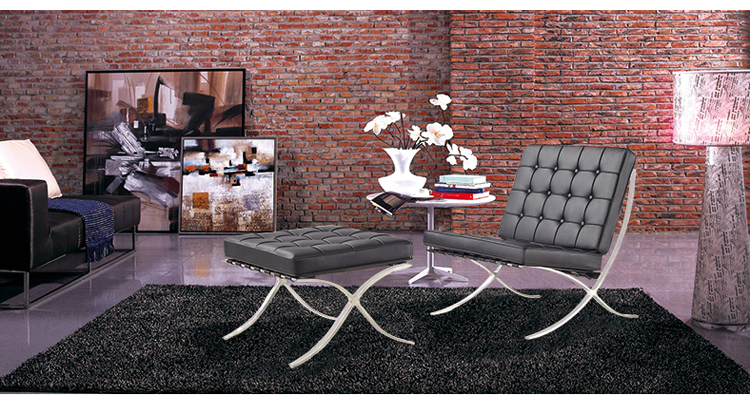 Modern Designer Barcelona Chair for Lounge