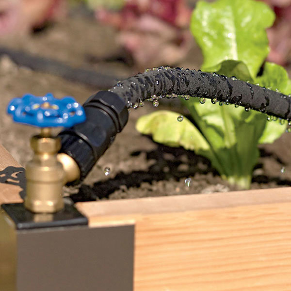 Black Rubber Garden Irrigation Watering Soaker Hose