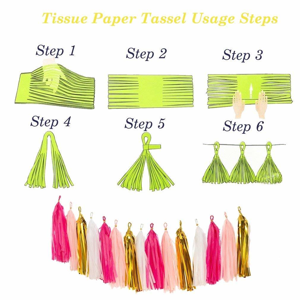 Umiss Paper Bunting Paper Garland for Happy Birthday Decorations Party Supply