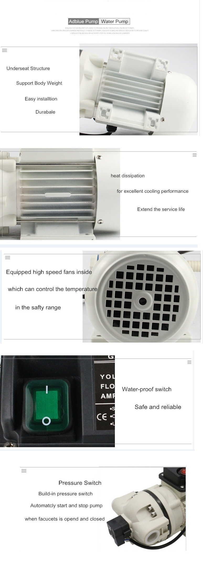 Oil Pump /Adblue Pump for IBC Transfer System