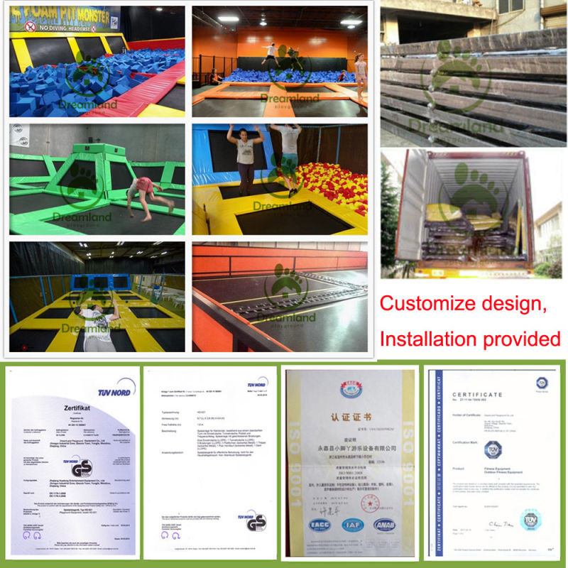 TUV Approval Trampoline Park Indoor Foam Pit Cube