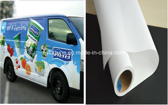 Inkjet Media Printing Self Adhesive Vinyl Film, Car Decoration Vinyl Sticker with 120GSM Release Paper