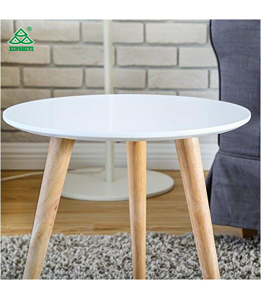 Homury Coffee Table Round Set of 3 End Side Table Wood Nesting Corner Table Sofa Table Tea Table, White