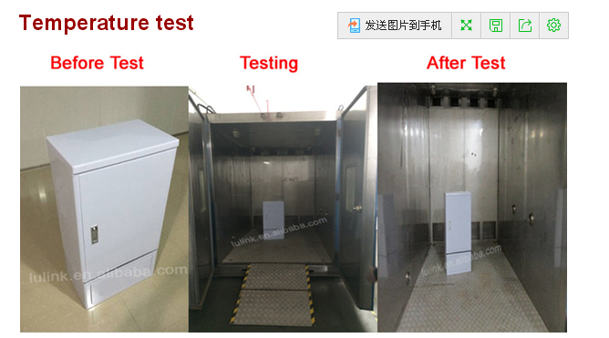 144core Outdoor Floor Mounted SMC Optical Fiber Cross Connect Cabinet