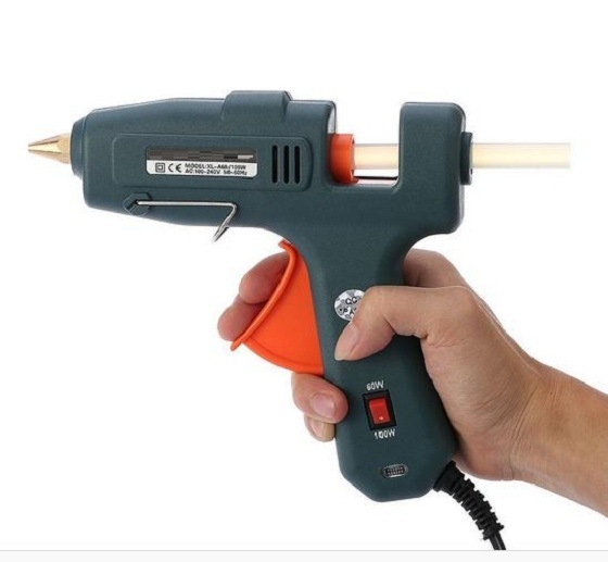 60/100W Electric Hot Melt Glue Gun with 20PCS Glue Sticks