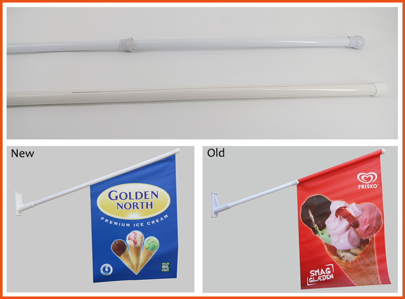 Shop Advertising 440GSM PVC Decorative Outdoor Wall Flags