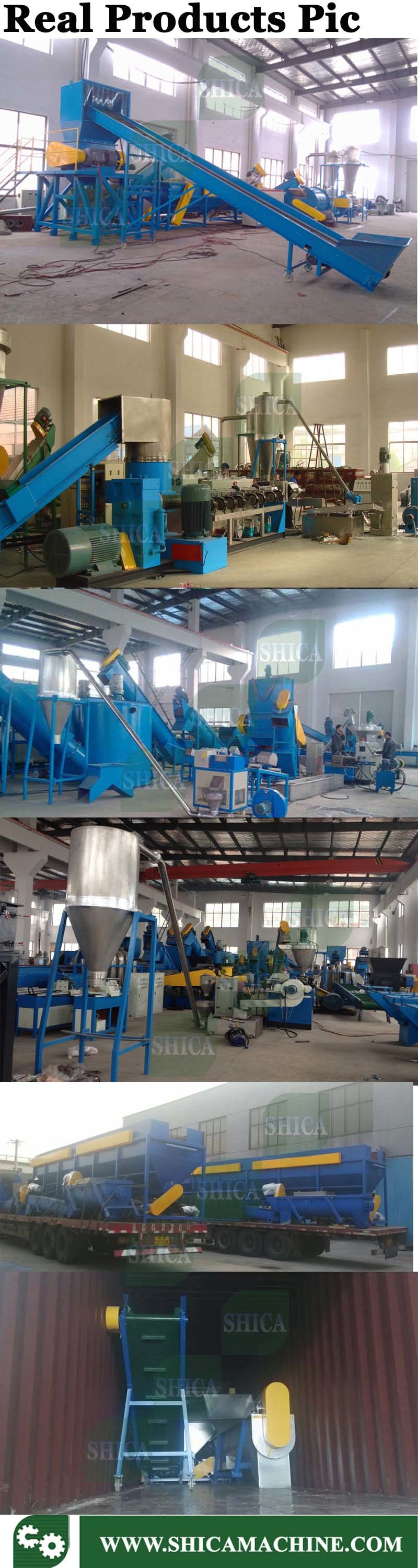 Plastic Washing Granulating and Recycling Machine for Waste PP HDPE Pet PVC