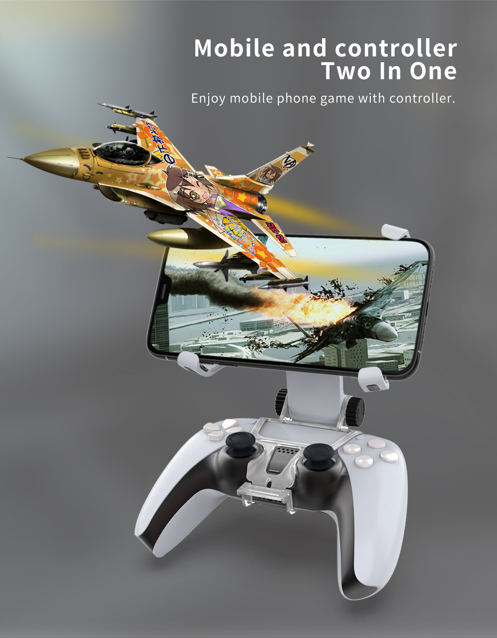 Verstellbarer Ständer für PS5-Controller-Gamepad Adjustable Stand for PS5 controller gamepad