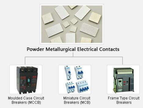 Powder Contact Silver Tungsten Contact Tips High-Voltage Electrical Apparatus Solenoid Switch