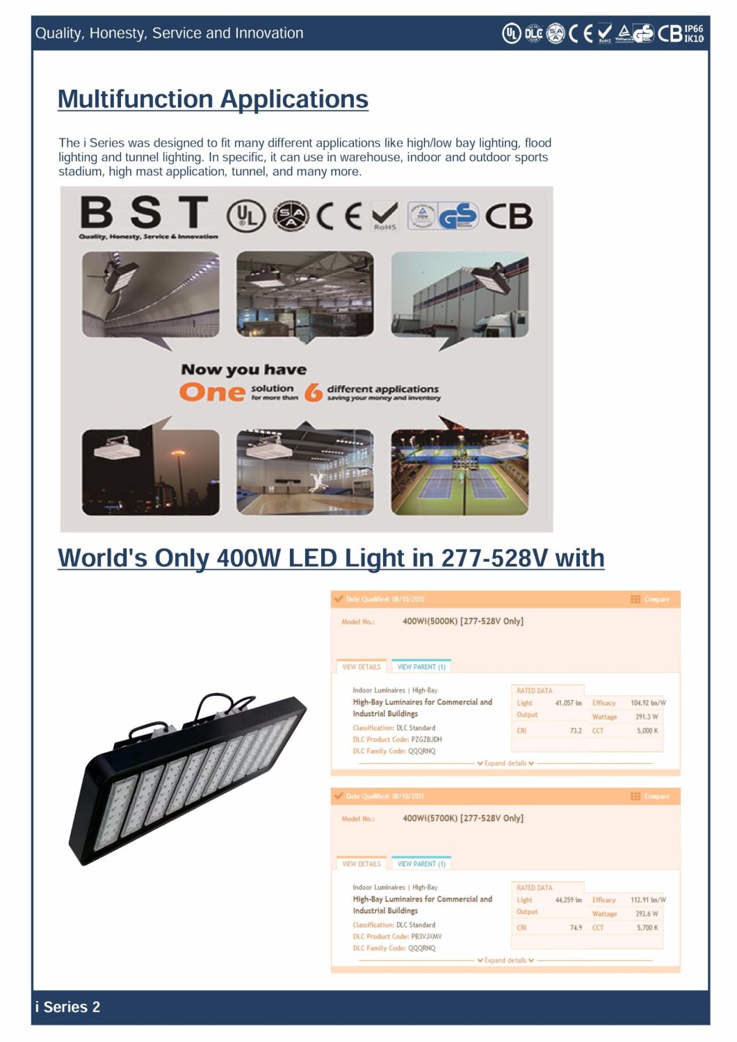 200W LED High Bay Light and Flood Tunnel Light White