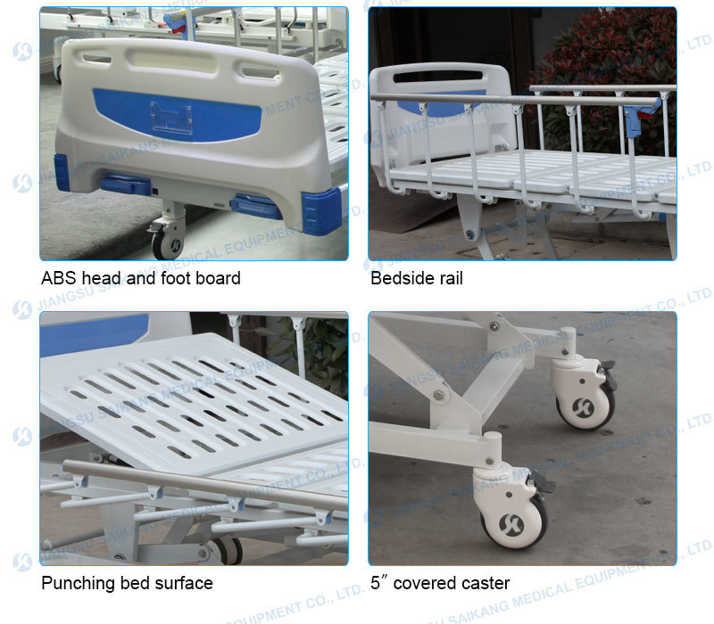Hospital Steel Medical Adjustable Rescue Bed Manufacturer