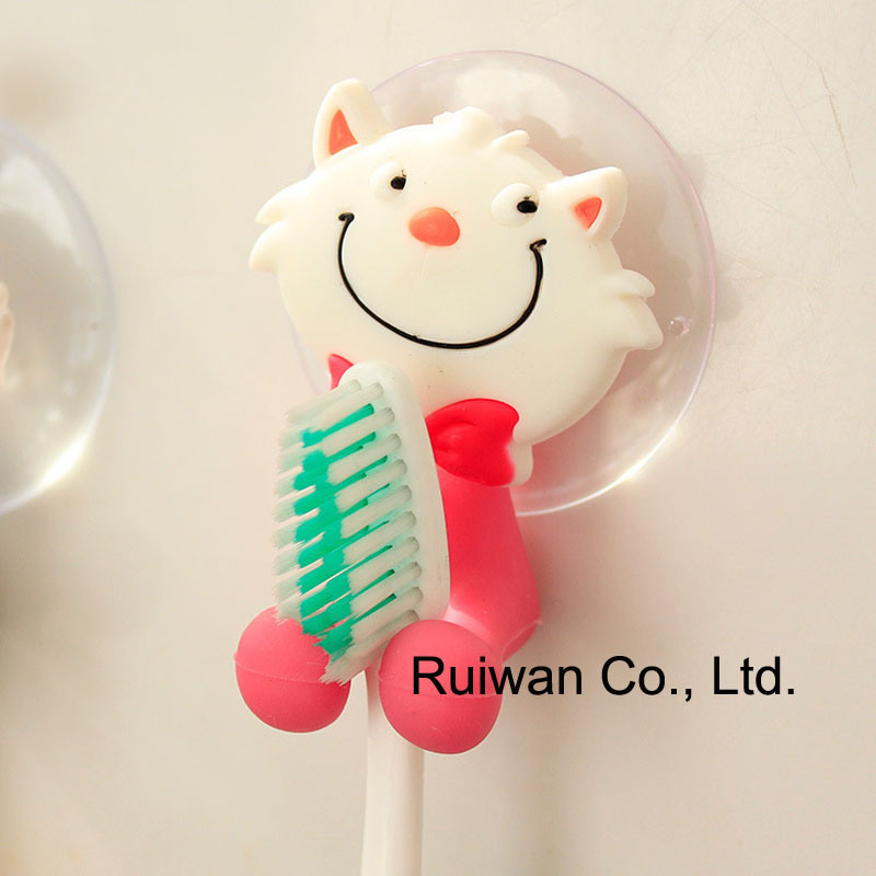 Animal Design PVC Rubber Kids Toothbrush Holder (TBH002)