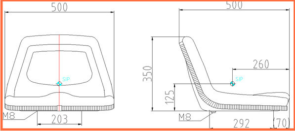 China New Holland Farm Tractor Parts Seat