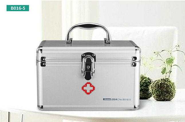 Aluminum Material Small Medical Equipment Safe Storage Box with Lock