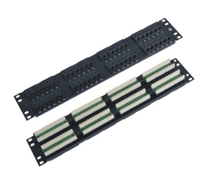 High Quality 48 Ports Cat. 5e 19 Inch Metal Rack Mount Patch Panel