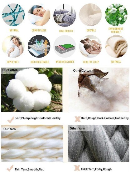 100% Cotton Down Feather Neck Pillow