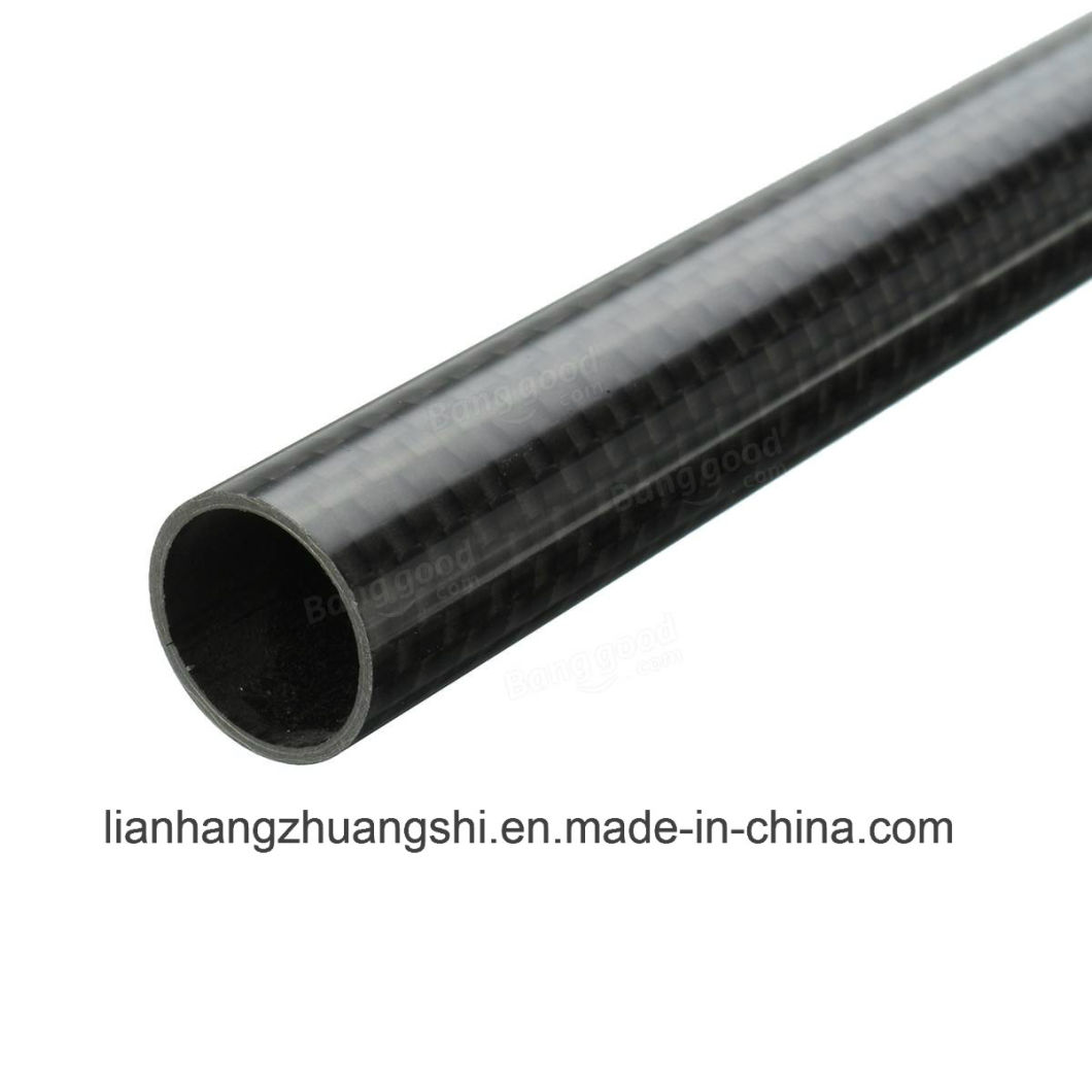 Round Twill Glossy Carbon Fiber Tube Telescopic Pole