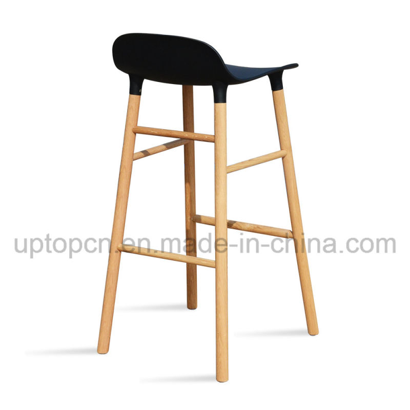 Color Available High Bar Stool with Wooden Leg (SP-UBC329)