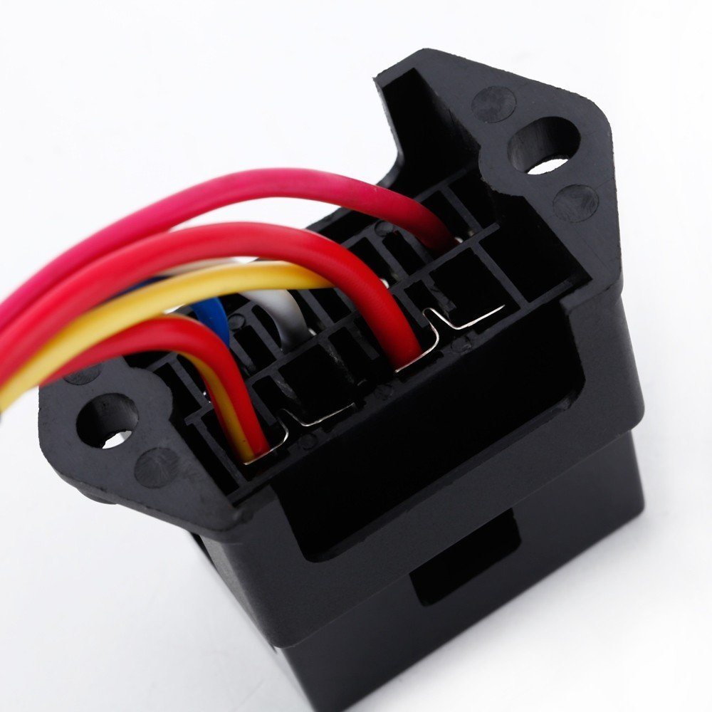 4 Way DC32V Circuit Car Trailer Auto Blade Fuse Box Block Holder Inline Atc ATO 2-Input 4-Ouput Wire for Bus Ship Tanker Trailer Car Coat