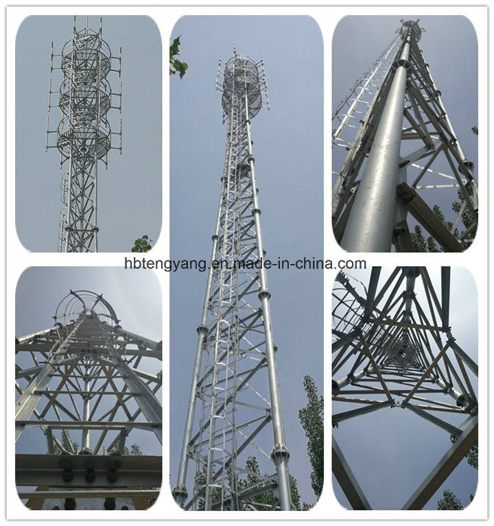 3 Legged Steel Telecom Tubular Telecommunication GSM Antenna WiFi Bts Cell Phone Towers