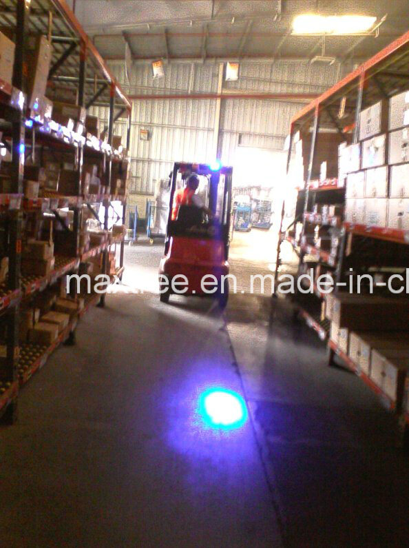 Red & Blue Spot Point Warehouse Safety Light for Tow Tractor