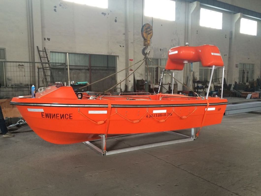 Solas 6 Persons Fast Rescue Boats with Single Arm Davit and Launching Appliance