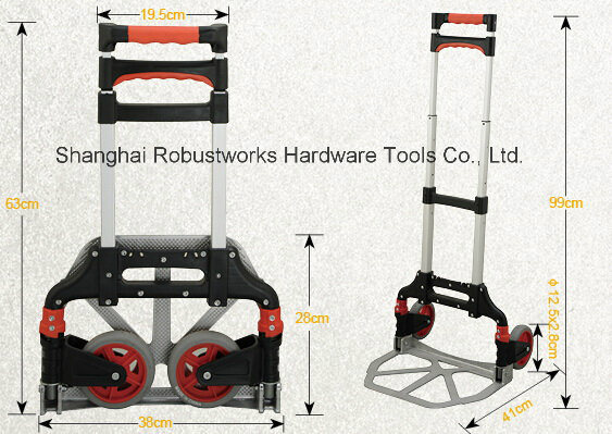 Aluminium Folding Hand Luggage Cart (HT060A-1)