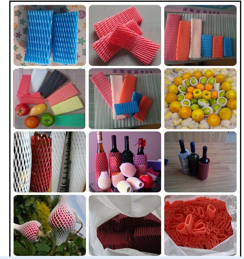 Colorful Fruit Packing Plastic Foam Tubular Net for Apple Protection