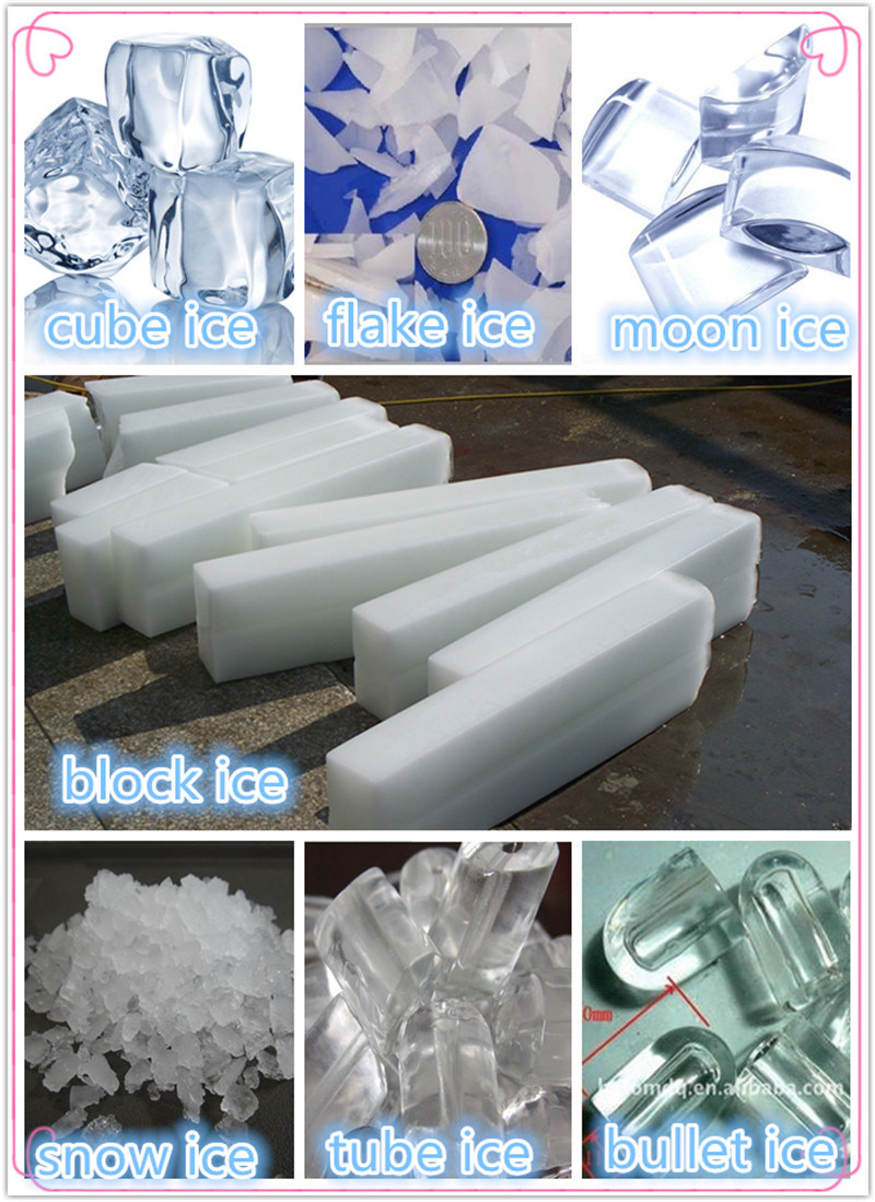 300 Kg/Day Ice Cube Ice Machine for Edible