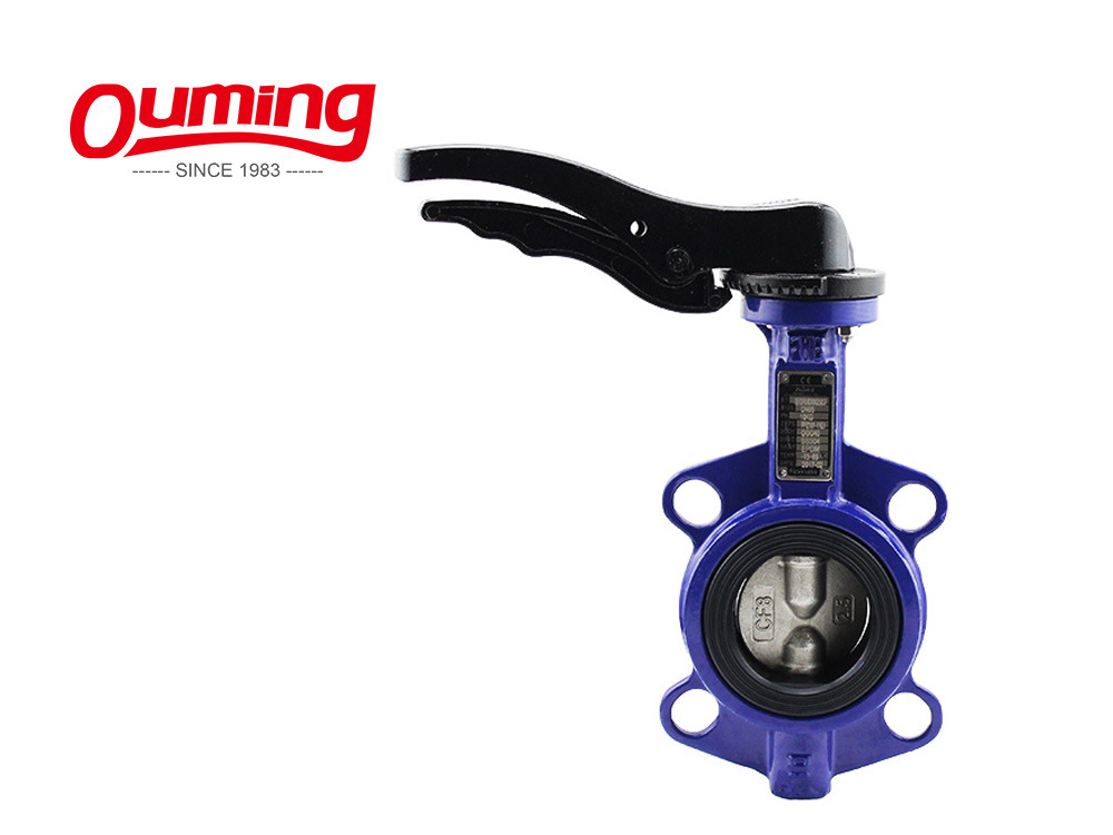 Cast Iron Double Flanged Price Butterfly Valve with Gearbox