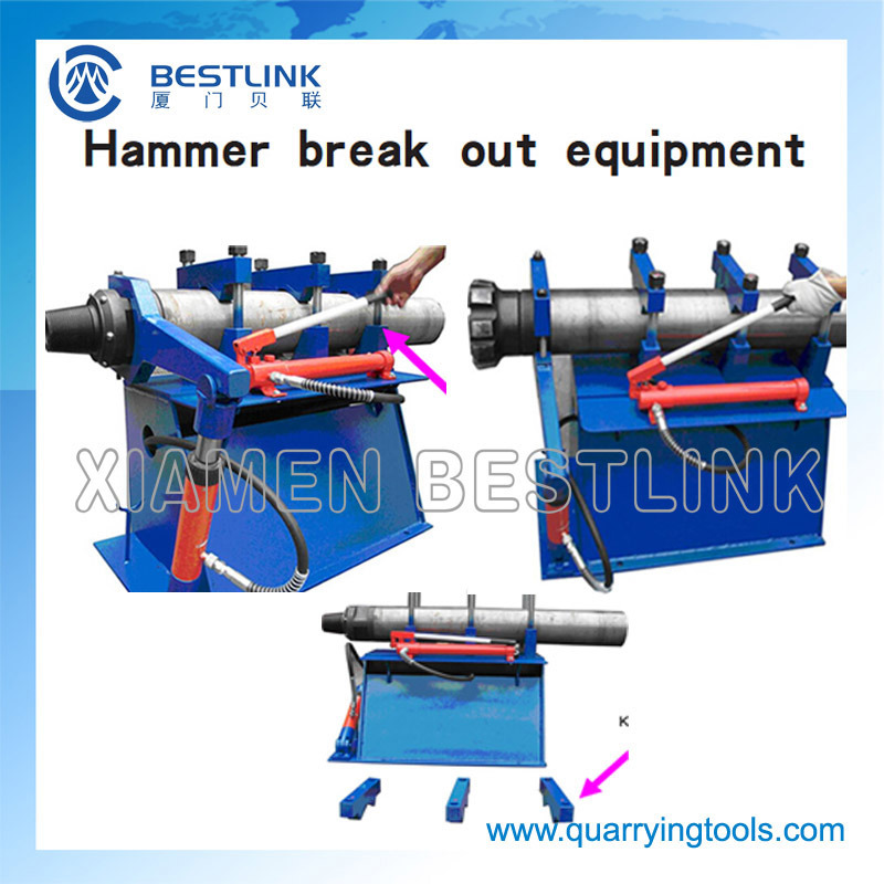Breakout Bench for DTH Hammer Top Sub Removal