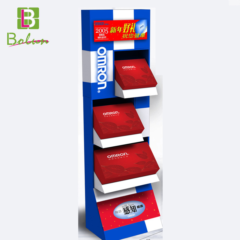 Innovation Advertising Cardboard Floor Display Stand for Supermarket Gifts