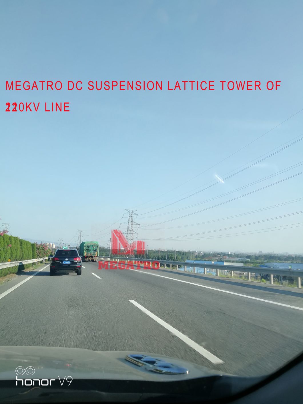 Megatro 220kv 220sz2 DC Tangent and Power Transmission Iron Tower
