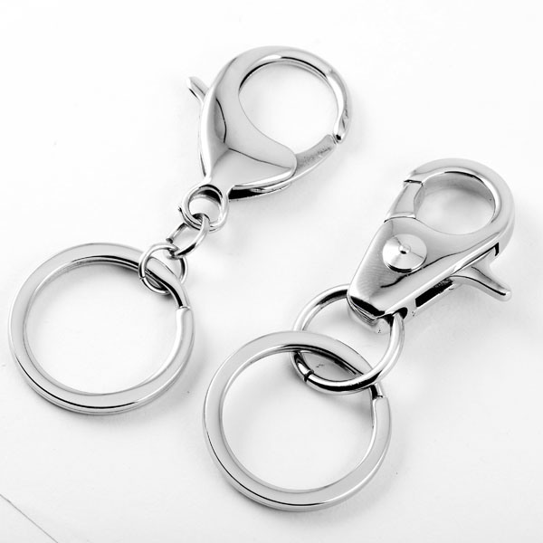 Shiny Split Key Ring Polished Detachable Stainless Steel Key Ring