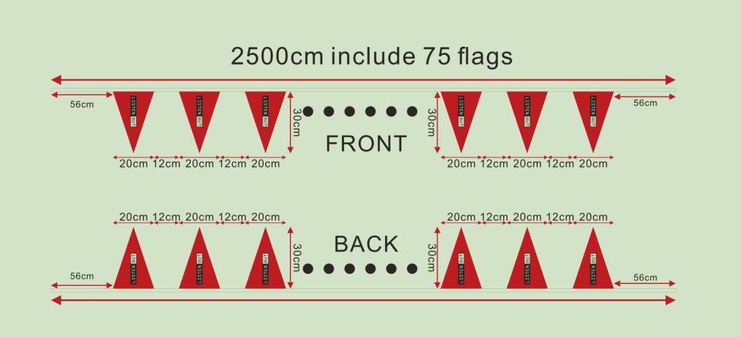 Hanging Advertising Fabric Bunting Banner Flags