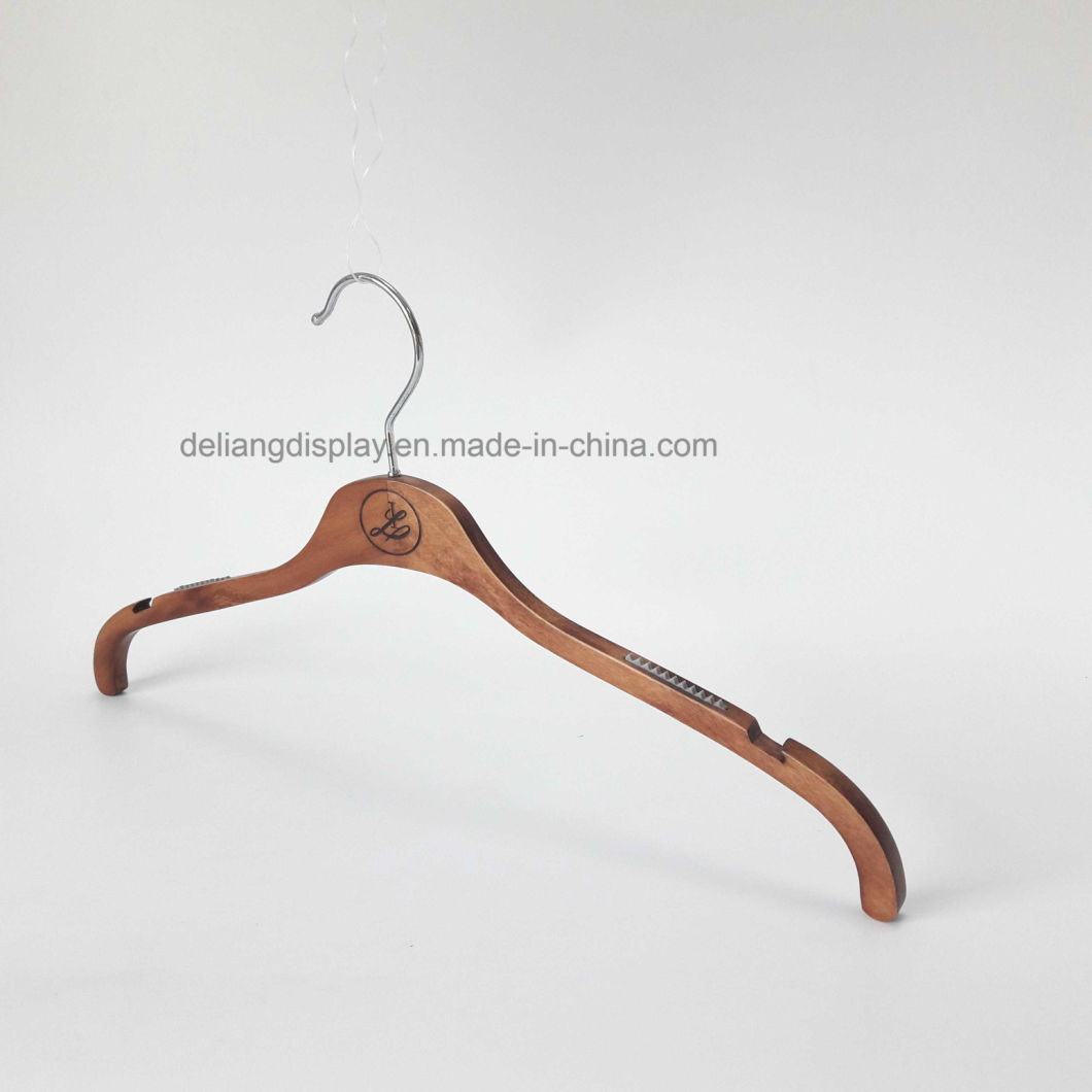 Luxury Folding Clothes Hanger Pearl Clothes Hanger Dark Brown Color