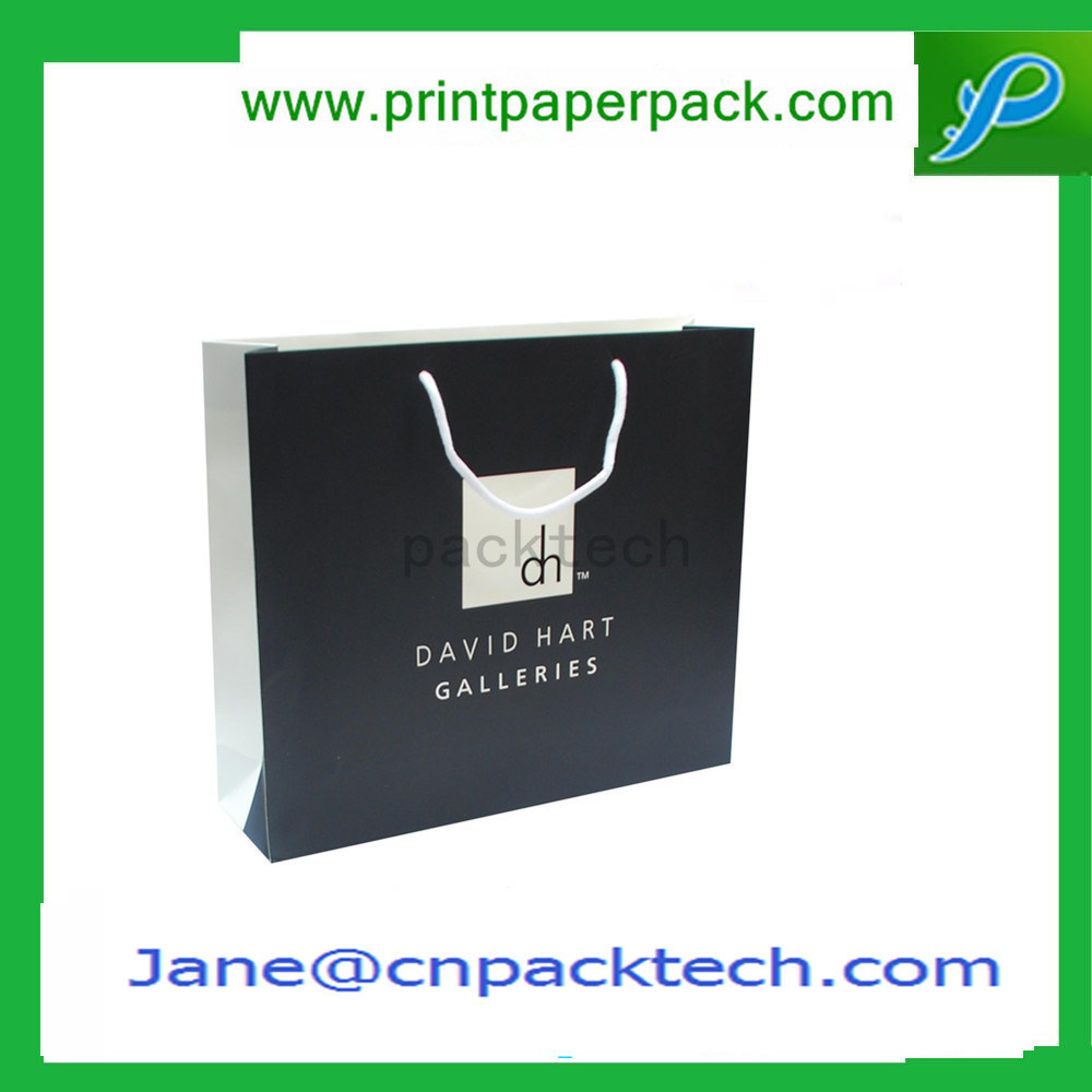 Custom Embossing Printed Kraft Paper Carrier Bag Gift Shopping Bag Cosmetic Packing Bag Handbags Fashion Bags