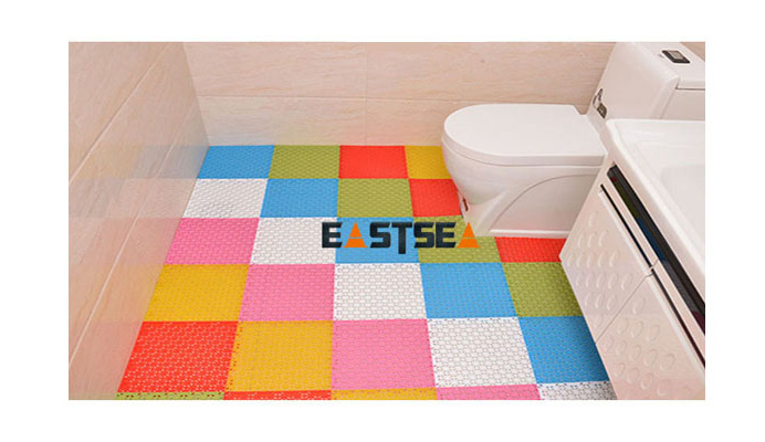 LDPE Plastic Ground Safety Anti-Slip Bath Toilet Asemmble Mat