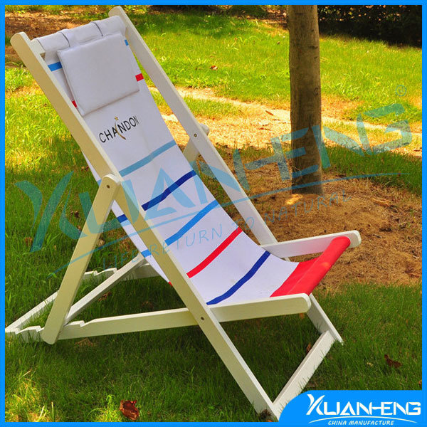 Pool Outdoor Camping Canvas Wooden Folding Beach Chair