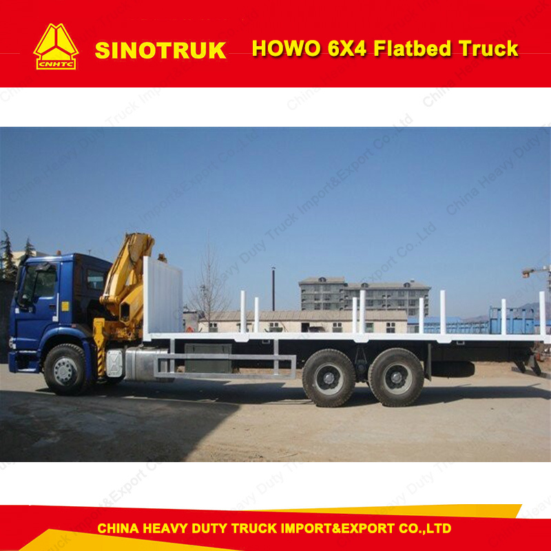 Sinotruk HOWO 6X4 40t Flatbed Truck Container Transport Truck